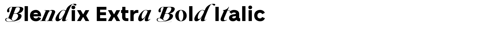 Blendix Extra Bold Italic image